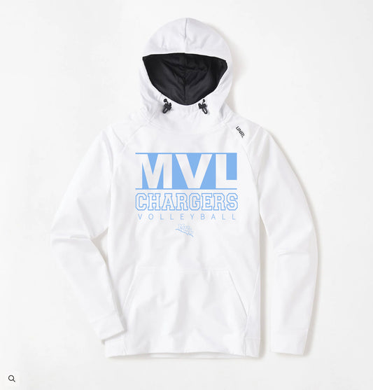 White CROSSOVER HOODIE II Volleyball