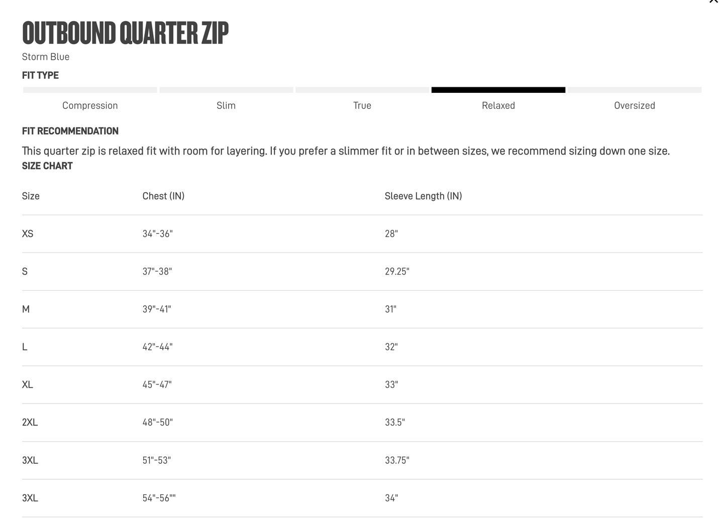 Outbound Quarter Zip 2025