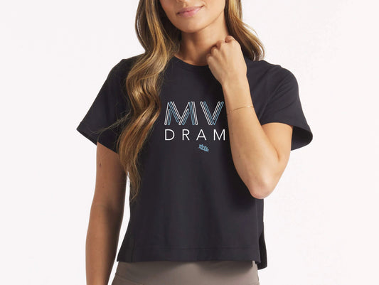 Women's Boxy Tee Drama Black