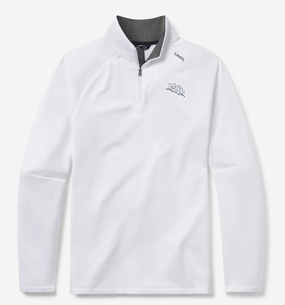 Interlock Quarter-Zip Winter White/Navy 2026