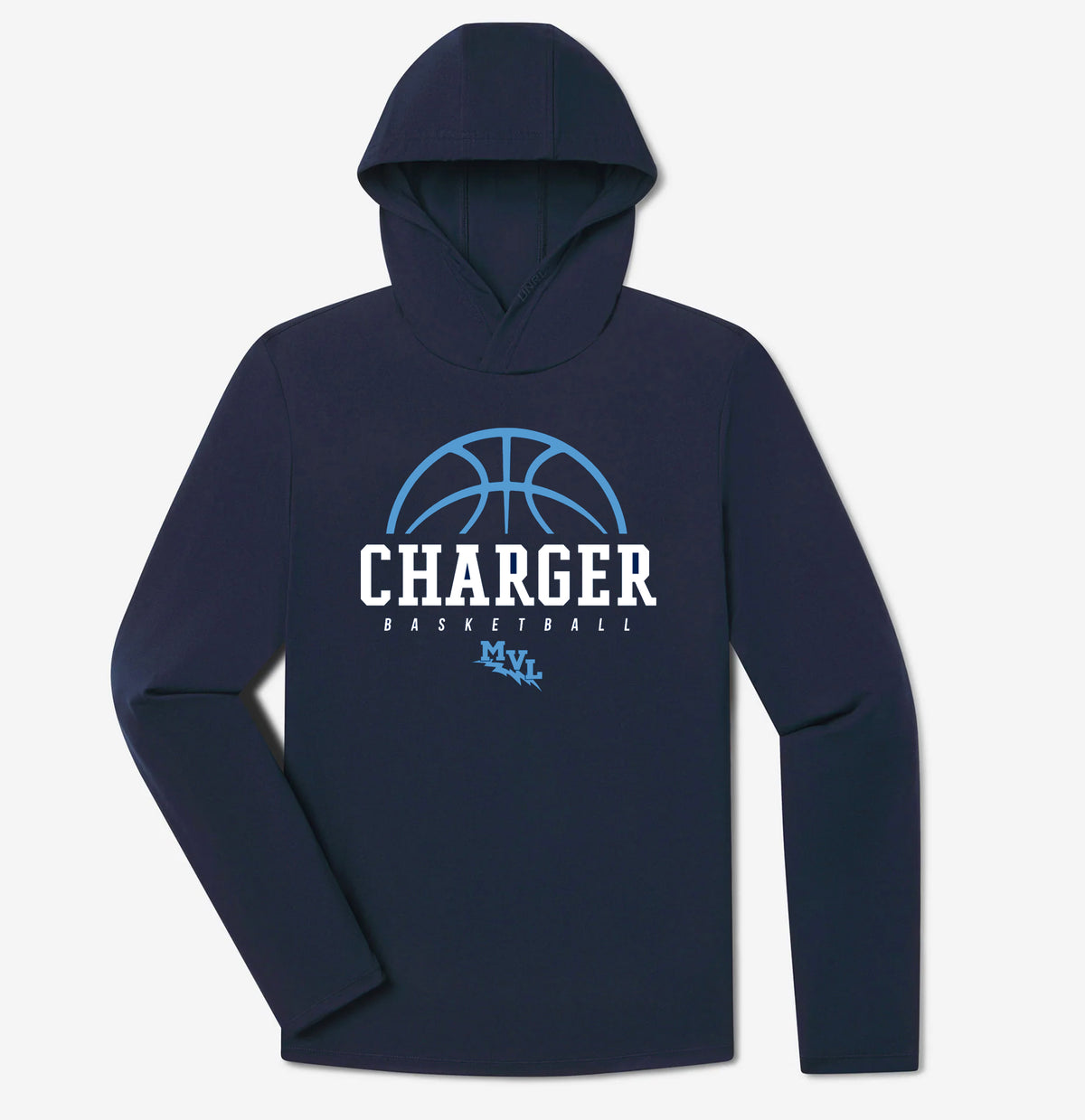 Ultra Long Sleeve Hooded Tee Men's Bball Navy