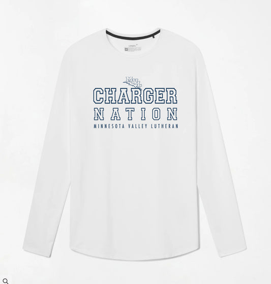 Ultra Long Sleeve 2025 White/Navy Lettering